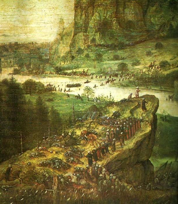 Pieter Bruegel detalj fran  sauls sjalvmord France oil painting art